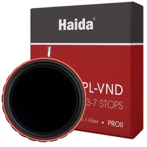Haida PRO II CPL-VND 2 in 1 77mm Filter, Variable ND 3-7 Stop CPL 2-In-1 - Picture 1 of 11