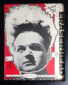 Eraserhead Movie Poster - Vintage 80s Cut Out Mask Midnight - With Frame 15 Inch - Picture 1 of 16