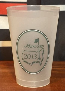 Official 2013 Masters Golf Clear Frosted Plastic Drink Cup Collectible - New - Picture 1 of 1