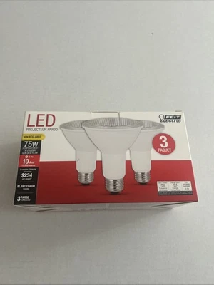 Feit Electric 75W Par30 3000K Reflector Led Bulbs 3Pk (please read, No RETURN) - Image 1 of 4