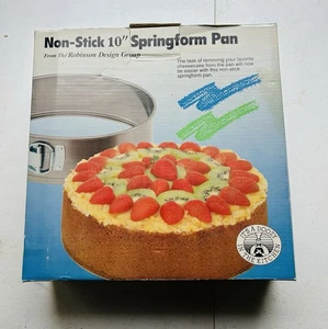 10 Inch Springform Pan with Removable Bottom, Non-stick Round Spring Form Cake M - Picture 1 of 3