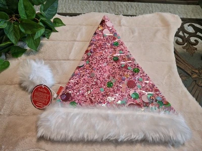 Packed Party "Confetti Santa Hat" Multi-Color Christmas Santa Hat for Adults - Изображение 1 из 4