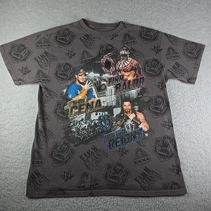 WWE John Cena Roman Reigns Finn Balor T-Shirt Youth Size XL Gray Wrestling - Picture 1 of 13