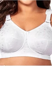 ELILA White Floral Bra Style #1305 Sz 36G Wide-Cushioned Straps NWT - Picture 1 of 9