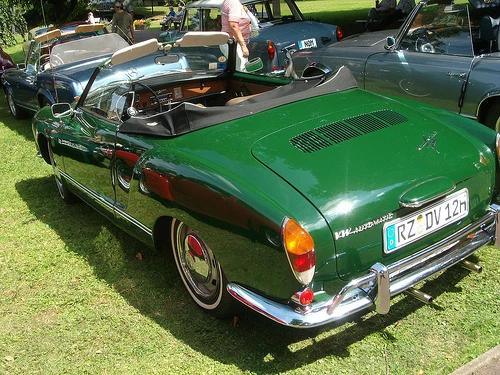 VW KARMANN GHIA LÁMPARA TRASERA LENTE, PAR, NUEVO, 1970-1971 AMARILLO/ROJO, ¡VIVA EUROPA!! Foto 1 de 1