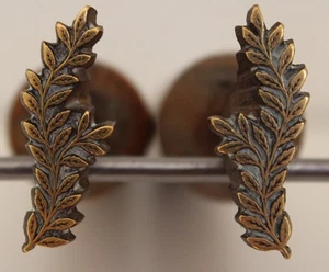 Paar goldene Eisen Blume Modell Fanfare 17. Jh. Bronze Einband Vergoldung #10 - Bild 1 von 1
