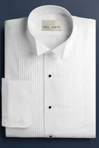 Ladies Wing Collar Tuxedo Shirt - Picture 1 of 1
