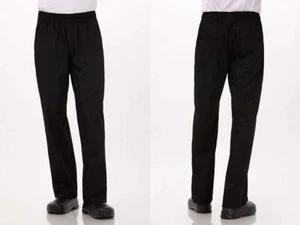 Chef Works Men's Lightweight Baggy Pants Large, Black - Picture 1 of 7