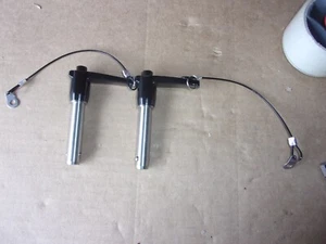 2 HMMWV BRUSH GUARD PINS + LANYARDS 5/8”X 2.25" Stainless MS17986-1013 M998 - Picture 1 of 1