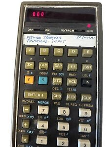 Hewlett Packard HP-67 Programmable Scientific Calculator Brown Leather Case 1976