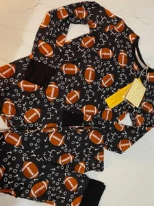 FootBall Plays -4T, 10T Willow Bamboo Lounge Set- Little Snuggles-  FINAL Sale - Picture 1 of 4