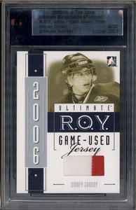 2005 In The Game Ultimate Jersey Silver Sidney Crosby /25