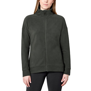 Mondetta Ladies' Cozy Full Zip Fleece Jacket in Olive, X-Small Size XS NWT