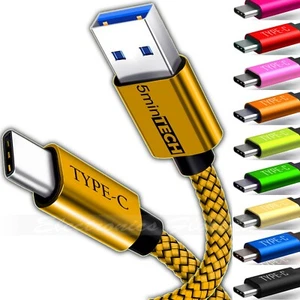 Lot Câble USB C Type-C Tressé Chargeur Rapide Sync Charge pour Nintendo Switch - Photo 1 sur 10