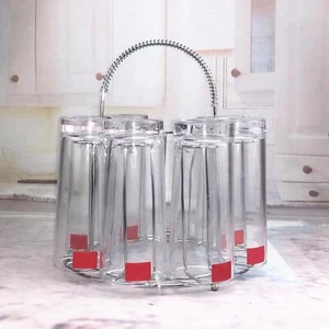 Stainless Steel Cup Organizer Glasses Rack for Cabinet Restaurant Bar - Picture 1 of 7