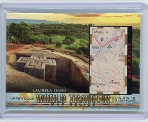 2019 UD Goodwin Champions World Traveler Lalibela, Etiopia mappa reliquia #WT-229 - Foto 1 di 2