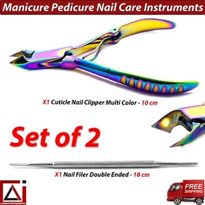 Set of 2 Manicure Pedicure Chiropody Podiatry Beauty Nail Care Instruments New - Picture 1 of 7