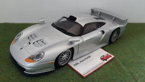 PORSCHE 911 GT1 996 gris argent silver 1/18 UT Models voiture miniature collecti - Imagen 1 de 8