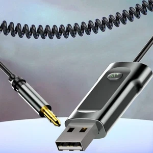 Bluetooth 5.0 Empfänger Adapter 3.5mm Auto AUX Audio Stereo USB KFZ mit Kabel - Bild 1 von 14