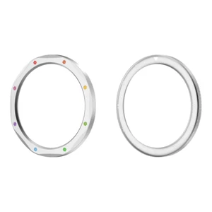 Metal Bezel Ring Tempered Glass Film for Xiaomi Watch S4/S3(Silver Rainbow) - Zdjęcie 1 z 6