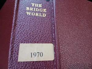 1970 The Bridge World Bound in Bridge World HC Binder 10 Months Missing Jan/Feb - Picture 1 of 11