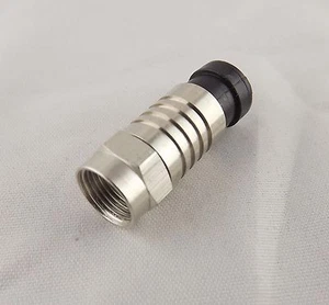 1 pieza Conector de cable coaxial de compresión tipo F RG6 macho - Imagen 1 de 4