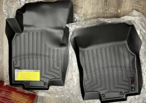 WeatherTech FloorLiner for 2012-2012 Ford Super Duty 1st Row Black F250 F350 45 - Picture 1 of 2