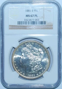 1881 S NGC MS67PL Prooflike Morgan Dollar - Picture 1 of 4