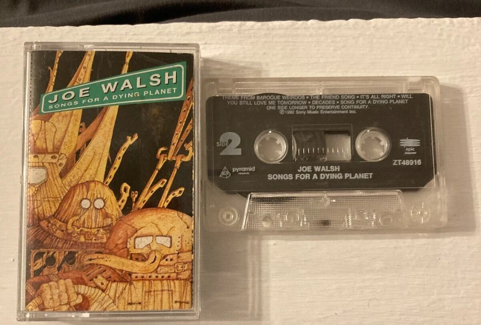 Joe Walsh "Songs for a Dying Planet" Cassette Tape Foto 1 de 1