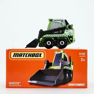 2022 Matchbox Power Grabs #9 (Bobcat®) Skidster™ (S100) GREEN METALLIC | FSB - Picture 1 of 1