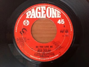 DEEP FEELING - 1970 Vinyl 45rpm 7-Single - DO YOU LOVE ME - Picture 1 of 4