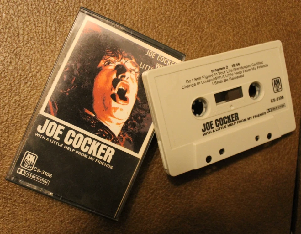 Joe Cocker ~ With a Little Help from my Friends ~ A&M Cassette Foto 1 de 1