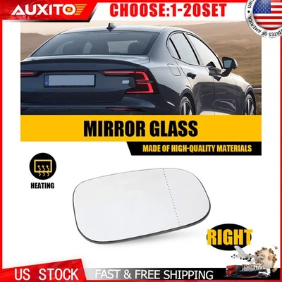 Зеркало стекло правая пассажирская подложка для Volvo C30 C70 S40 S60 S80 07-13 1-5X - Изображение 1 из 4