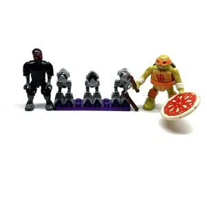 Mega Bloks TMNT Teenage Mutant Ninja Turtles Mousers, Mikey, Foot Soldier - Picture 1 of 8