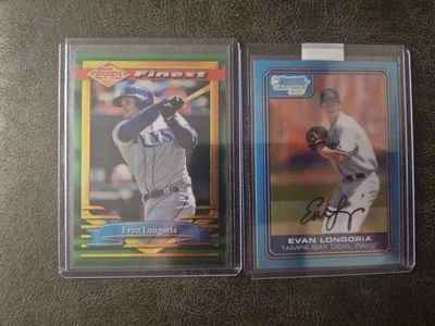 LOTE DE 6 TARJETAS INSERTADAS/PARALELAS EVAN LONGORIA 2012-18 REIMPRESIÓN CROMO DONRUSS RAYS Foto 1 de 3