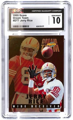 1995 Jerry Rice Score Dream Team #DT7 CGC Gem Estado perfeito 10 - Imagem 1 de 2