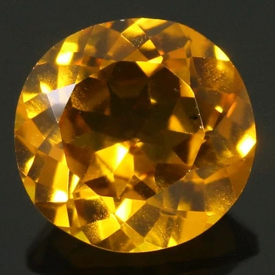 Impresionante piedra preciosa redonda de zafiro champán natural certificado de 5,70 quilates 11x11 mm Foto 1 de 4