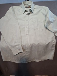 Valentino Coupeau Mens Dress Shirt 15.5 Green Cotton Long Sleeve - Picture 1 of 6