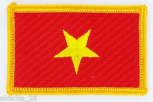 PATCH AUFNÄHER STICKEREI FLAGGE VIETNAM ABZEICHEN THERMOAUFKLEBER NEU FLAG PATCHE - Bild 1 von 1