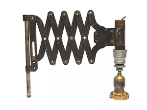 VINTAGE WESTERN ELECTRIC COMPANY EXPANDABLE SCISSOR ARM FOR PHONE MADE FOR LIGHT - Picture 1 of 9