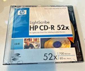 Lightscribe HP CD-R 52x Media 700 MB Data 80 Min Music CD New Sealed Package - Picture 1 of 2