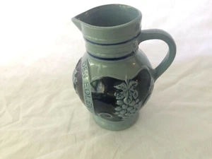 Stoneware Pitcher (Trink Aus Stein Den Edlen Wei) Wine Grapes 7” tall - Picture 1 of 6