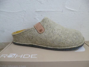 Rohde Women's Slipper Slippers House Shoe Clogs Felt Saffron NEW!! - Picture 1 of 8