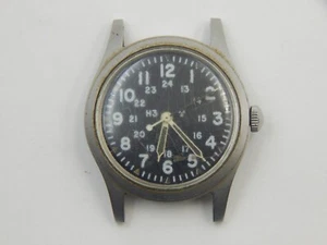 Vintage Military Issue Hamilton H3 MIL-W-46374B Hand Wind Wrist Watch - Picture 1 of 3