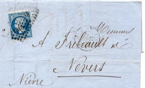 FRANCE LETTER FROM PARIS TO NEVERS DATED 1862 LOVELY HISTORICAL ITEM - Picture 1 of 3