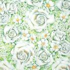ROMANTIC ROSES white love floral paper 33 cm square 3 ply napkins 20 pack