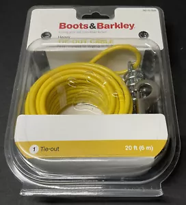 Boots & Barkley Heavy Tie Out Cable - 20 Fuß/6 Meter bis 80 Pfund 36 kg Hunde - Bild 1 von 2