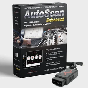 Autoscan Enhanced OBD2 Engine TC Diagnostic Software 4 all Vehicles + USB Elm327 - Picture 1 of 8