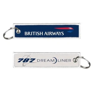 British Airways 787 Dreamliner Woven Keyring - Picture 1 of 1