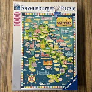 PUZZLE TOUR DEI VINI ITALIANI 1000 PZ RAVENSBURGER - con 43 pezzi in più - usato - Foto 1 di 2